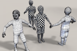 Моделлинг+развертка+риг персонажа