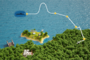 Схема полета ракеты.