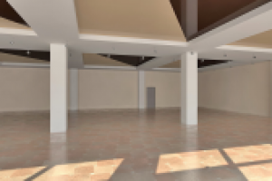 Варианты решения потолочного покрытия магазина. 1/2