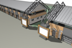 3D-моделирование концепции экстерьера пром.базы. 4/4