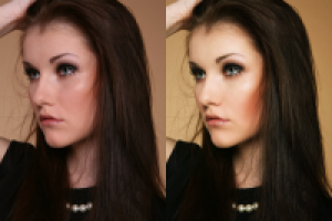 Ретушь до и после