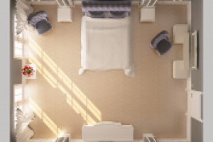 Спальня коттеджа