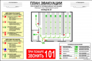 Пожарная эвакуация склада