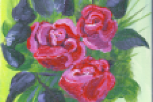 Розы. Акрил