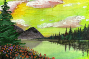 Акрил. Горы