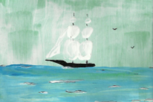 Кораблик. Акрил