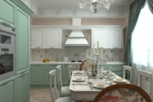 Деревянный дом в стиле прованс