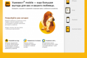 Промо-сайт мобильного приложения от зоомагазина