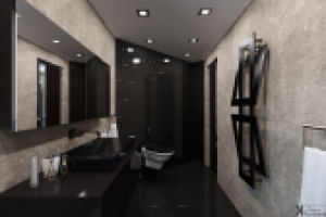 Дизайн интерьера таунхауса в стиле минимализм-монохром