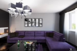 Дизайн интерьера таунхауса в стиле минимализм-монохром