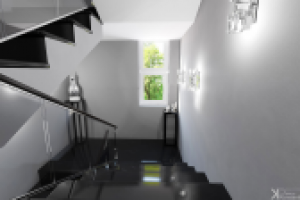 Дизайн интерьера таунхауса в стиле минимализм-монохром