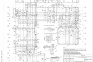 КЖ монолитных капительных плит перекрытий здания детского сада