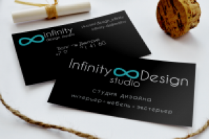 Визитки для студии дизайна интерьеров