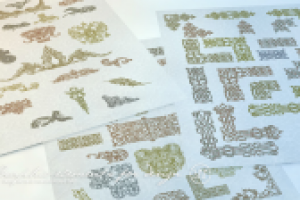 Графические элементы для изготовления ценных бумаг.