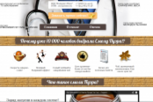 Landing Page + интернет магазин по продаже смолы Пуэр