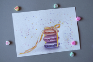 Food иллюстрация "Makarons"