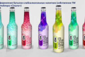 Оформление бутылки слабоалкогольных напитков