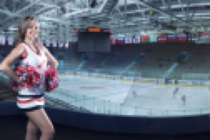 Лиза, чирлидер ХК "Авангард"