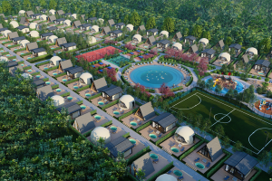 Дизайн проект глэмпинга и  благоустройства