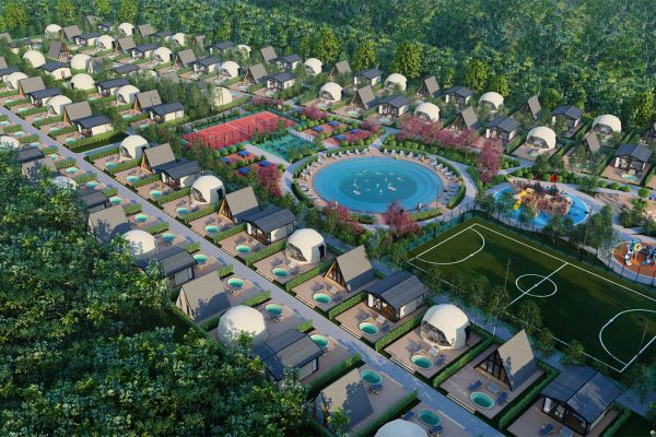 Дизайн проект глэмпинга и  благоустройства