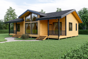 Визуализация каркасного дома