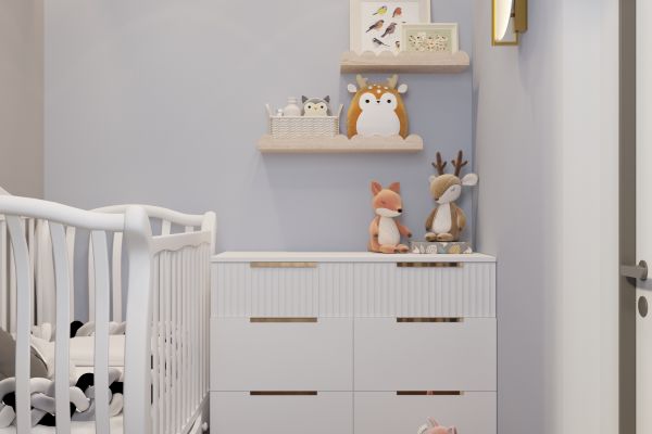 Дизайн интерьера детской спальни в квартире ЖК "Аллегро" г. Екатеринбург