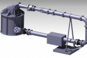 Стенд для испытания макетов нефтяных насосов