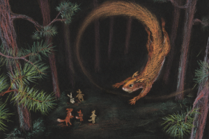 Мертвая петля (пастель)