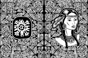 Индейские мотивы (вектор)