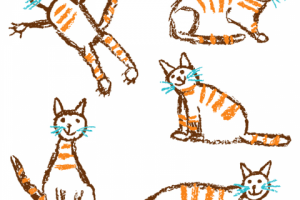 Горстка котиков (вектор)