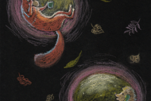 Проект для ежегодного челленджа Inktober -  Разговор (пастель)