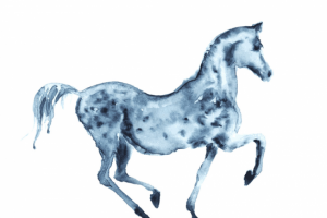 Конёк (акварель)