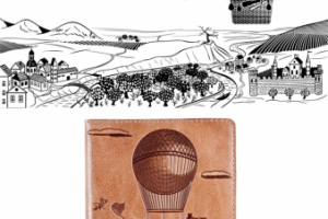 Иллюстрация для тиснения на кожи (чехлы для телефонов, обложки для паспорта).