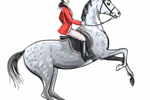 Всадница (вектор)