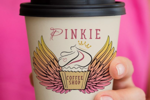 Логотип для кофейни PINKIE WINKIE