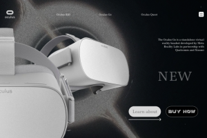 Начальная страница Oculus.com