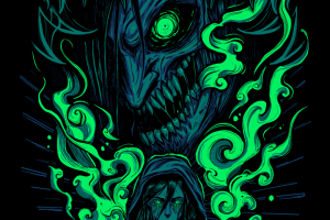 Отрисовка под принт на футболку. Аниме Атака Титанов.