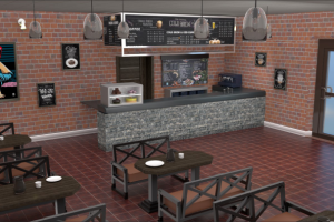 Кофейня в стиле лофт