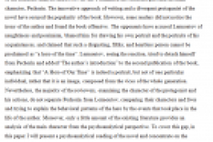 Literature Analysis Research Paper