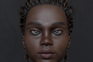 GirlBlack 3D Character персонаж