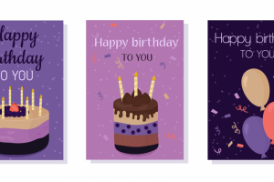 Набор открыток на день рождения