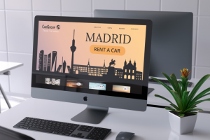 Силует города для сайта по прокату автомобилей