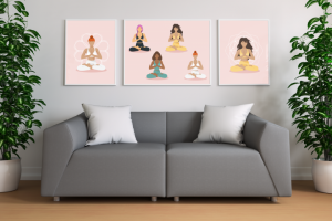 Постер для центра йоги