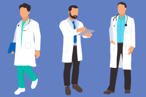 flat  иллюстрации медиков