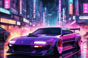 Арт киберпанк стиль