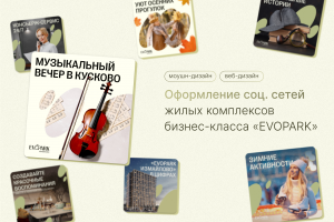 Дизайн соц. сетей жилых комплексов бизнес-класса