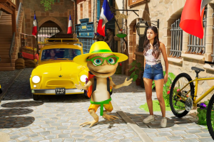 Разработка 3D модели геккона по фото, производство видеоклипа под песню с ним.