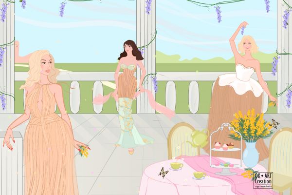 Векторная fashion иллюстрация 21