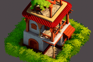 Модель домика для отрисовки в 2d