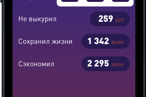 Дизайн мобильного приложения STOP Smoking